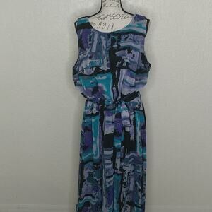 AA Studio Abstract Print Dress Size 20W